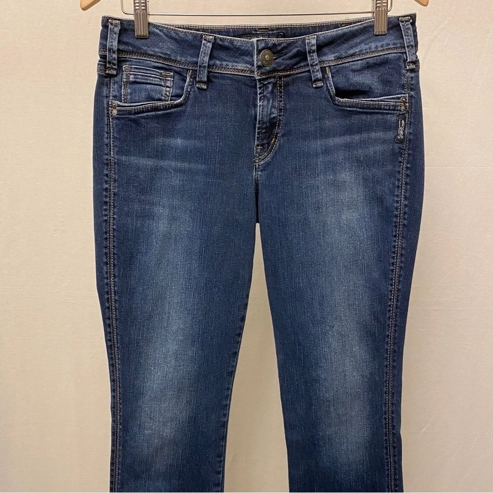 Silver Jeans 30 (US 8) Suki Slim Boot Jeans Low Rise Womens Stretch